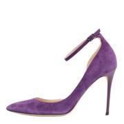 Jimmy Choo Pre-owned Pre-owned Mocka klackskor Purple, Dam