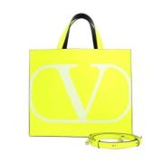 Valentino Vintage Pre-owned Laeder axelremsvskor Yellow, Dam