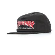 Thrasher Svart platt skärmkeps för män Black, Unisex