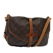 Louis Vuitton Vintage Pre-owned Canvas louis-vuitton-vskor Brown, Dam