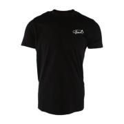 Diesel Klassisk Svart Bomull T-shirt med Logotyp Black, Herr