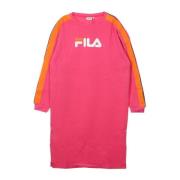 Fila Knäppt Crew Damklänning i Rosa Pink, Dam