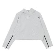 Nike Geometrisk lättviktshuvtröja Gray, Dam