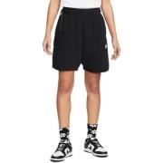 Nike Högmidjade Fleece Shorts Svart Black, Dam