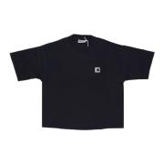 Carhartt Wip Svart Moon Wash Dam Tee Black, Dam