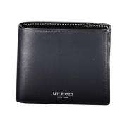 Tommy Hilfiger Elegant Blått Läder Bi-Fold Plånbok Blue, Herr