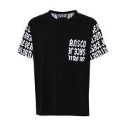 Versace Jeans Couture Svart T-shirt för Män Black, Herr