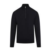 Ermenegildo Zegna Blå Turtleneck Stickad Tröja Aw24 Blue, Herr