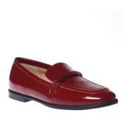 Baldinini Loafers in red naplak Red, Dam