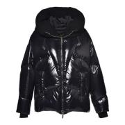 Baldinini Down jacket in black nylon Black, Dam