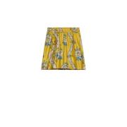 Max Mara Weekend Silkiga tryckta shorts med viktad midja Yellow, Dam