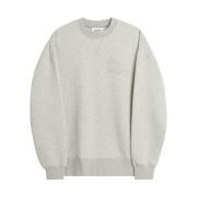 Soulland Grå Melange Crew Neck Sweatshirt Gray, Unisex