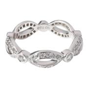 Tiffany & Co. Pre-owned Pre-owned Platina ringar Gray, Dam