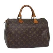 Louis Vuitton Vintage Pre-owned Canvas handvskor Brown, Dam