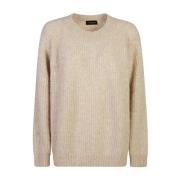 Roberto Collina Beige Stickad Tröja Aw24 Kvinnor Beige, Dam