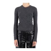 Isabel Marant Étoile Mörkgrå Crewneck Alpacka Blandningströja Gray, Da...