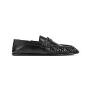 Saint Laurent Klassiska Svarta Loaferskor för Män Black, Herr