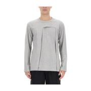 Comme des Garçons Stilig Cut Out Långärmad Topp Gray, Herr