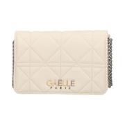 Gaëlle Paris Ivory Axelväska med Metalllogo Beige, Dam