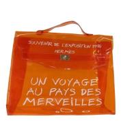 Hermès Vintage Pre-owned Canvas handvskor Orange, Dam