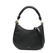 Furla Svart läder Hobo handväska Black, Dam