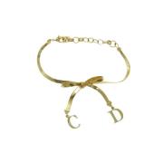 Dior Vintage Pre-owned Metall armband Yellow, Dam