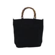 Gucci Vintage Pre-owned Canvas handvskor Black, Dam