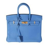 Hermès Vintage Pre-owned Laeder handvskor Blue, Dam