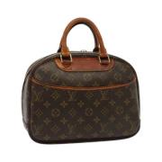 Louis Vuitton Vintage Pre-owned Belagd canvas handvskor Brown, Dam