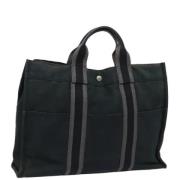 Hermès Vintage Pre-owned Canvas totevskor Black, Dam