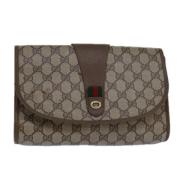 Gucci Vintage Pre-owned Laeder kuvertvskor Brown, Dam