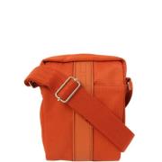 Hermès Vintage Pre-owned Canvas crossbodyvskor Orange, Dam