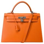 Hermès Vintage Pre-owned Laeder handvskor Orange, Dam