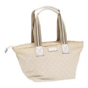 Gucci Vintage Pre-owned Canvas totevskor Beige, Dam