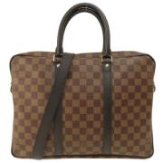 Louis Vuitton Vintage Pre-owned Canvas handvskor Brown, Dam