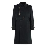 Burberry Klassisk Bomull Trenchcoat Black, Herr