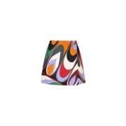 Emilio Pucci Arancio/Verde Kjol Multicolor, Dam