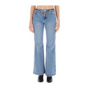 Michael Kors Flare Fit Jeans Blue, Dam