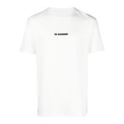 Jil Sander Kortärmad T-shirt Beige, Dam