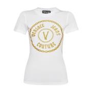 Versace Jeans Couture Vit T-shirt för kvinnor White, Dam