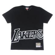 Mitchell & Ness NBA Big Face Tee Lakers Svart Black, Herr