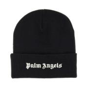 Palm Angels Ull Beanie Mössa för Kvinnor Black, Dam