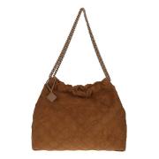 Tory Burch Mjuk Mocka Dragsko Hobo Väska Brown, Dam