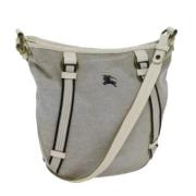 Burberry Vintage Pre-owned Canvas axelremsvskor Gray, Dam