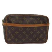 Louis Vuitton Vintage Pre-owned Canvas kuvertvskor Brown, Dam