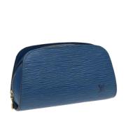 Louis Vuitton Vintage Pre-owned Laeder louis-vuitton-vskor Blue, Dam