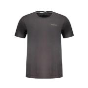 Calvin Klein Svart Bomull T-shirt med Tryck Black, Herr