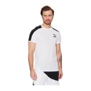 Puma Tvåfärgad Stretch T-shirt White, Herr