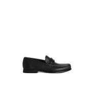 Salvatore Ferragamo Klassisk Loafer Stil Svarta Platta Skor Black, Her...