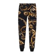 Versace Jeans Couture Svarta Byxor för Kvinnor Aw24 Multicolor, Dam